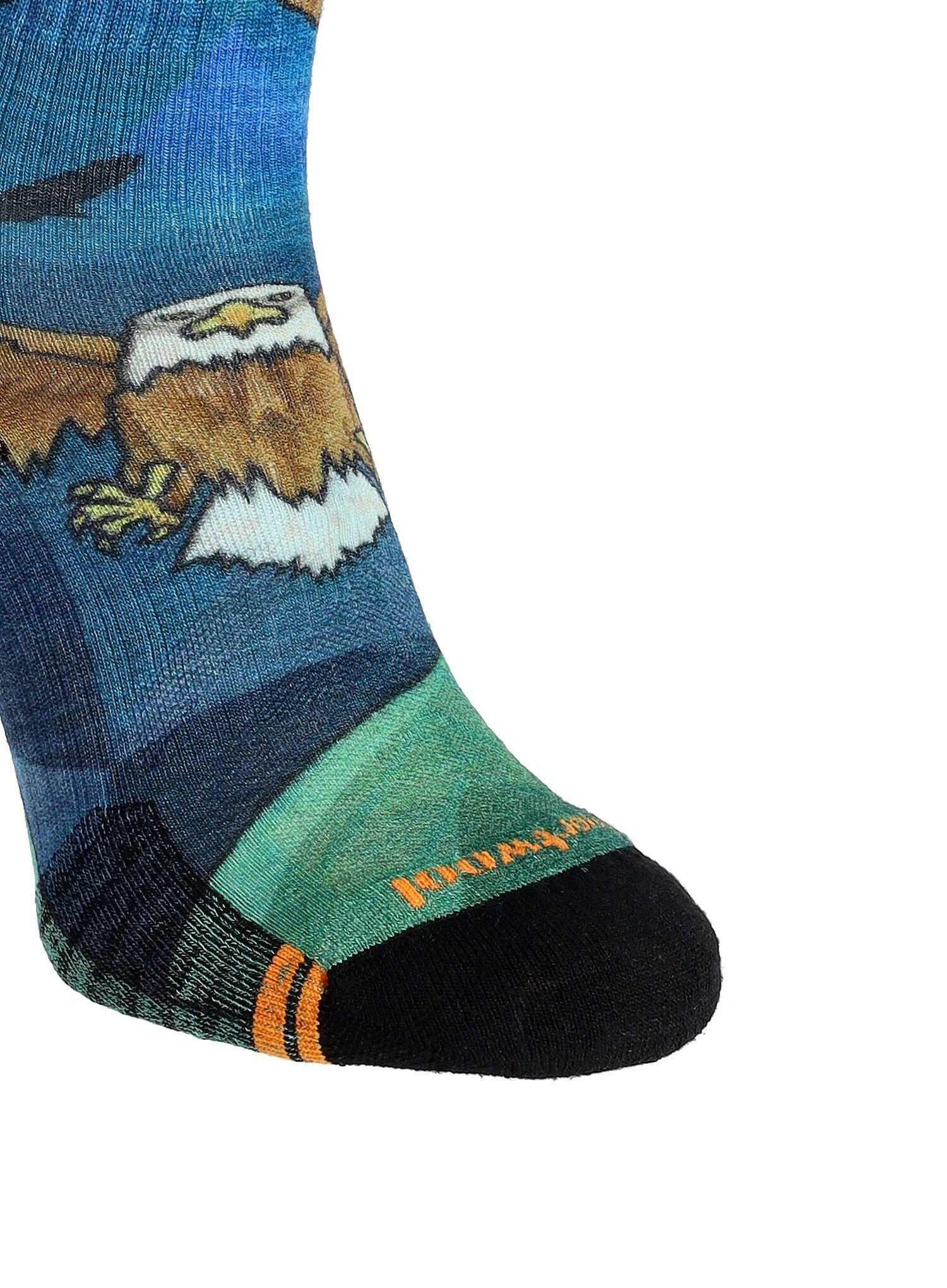 Skarpety turystyczne Smartwool Hike Targeted Cushion Eagle Print Crew Socks 4/4