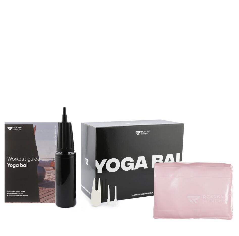 Ballon de fitness - Ballon de yoga - 65 cm - couleur: Rose 5/8