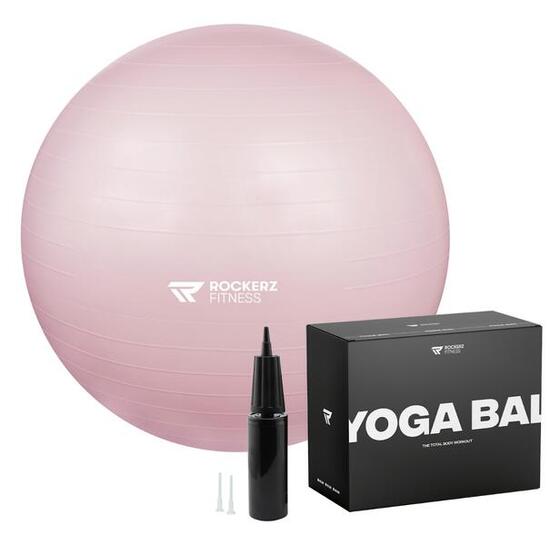 Ballon de fitness - Ballon de yoga - 75 cm - couleur: Rose