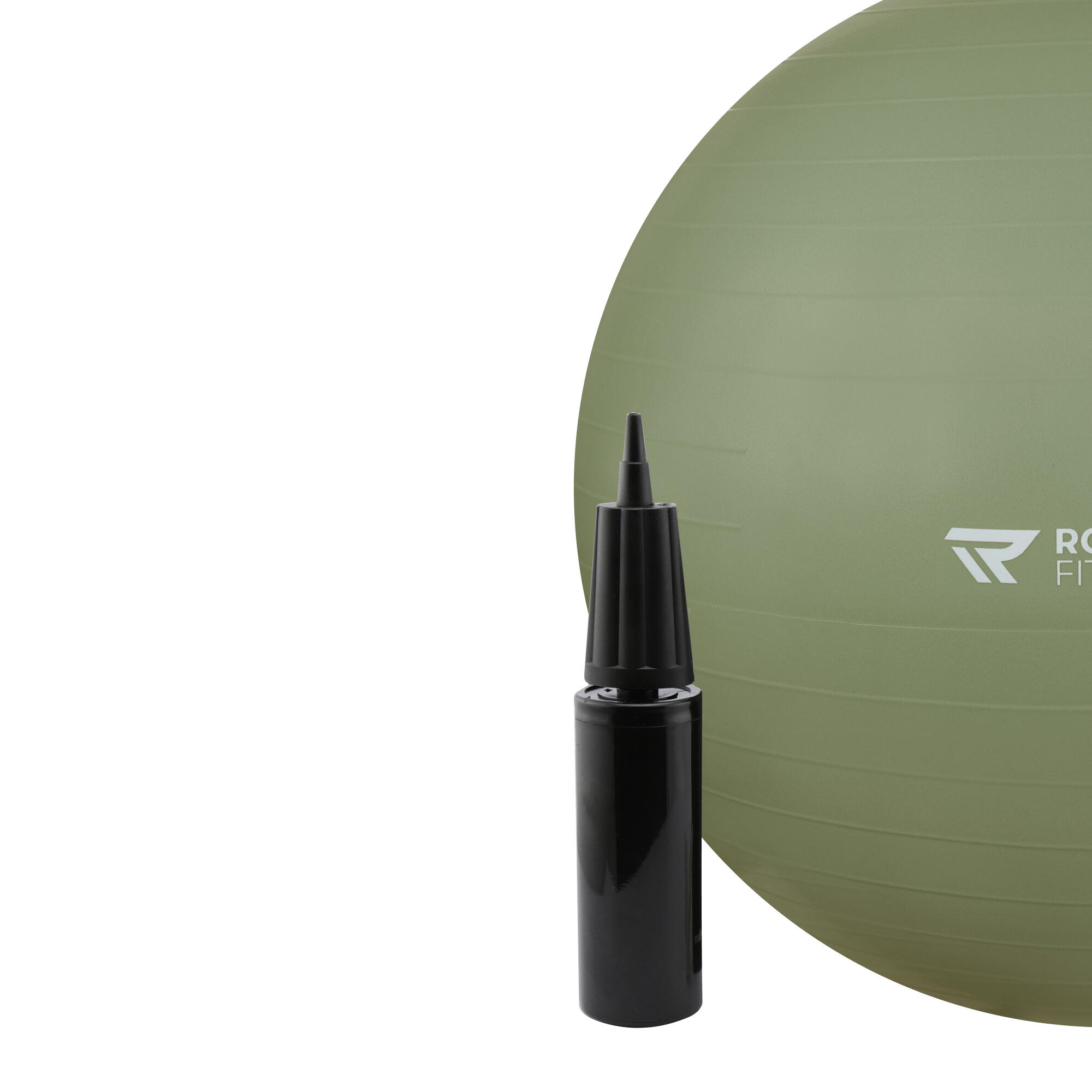 Ballon de fitness - Ballon de yoga - 65 cm - couleur: vert olive 4/8