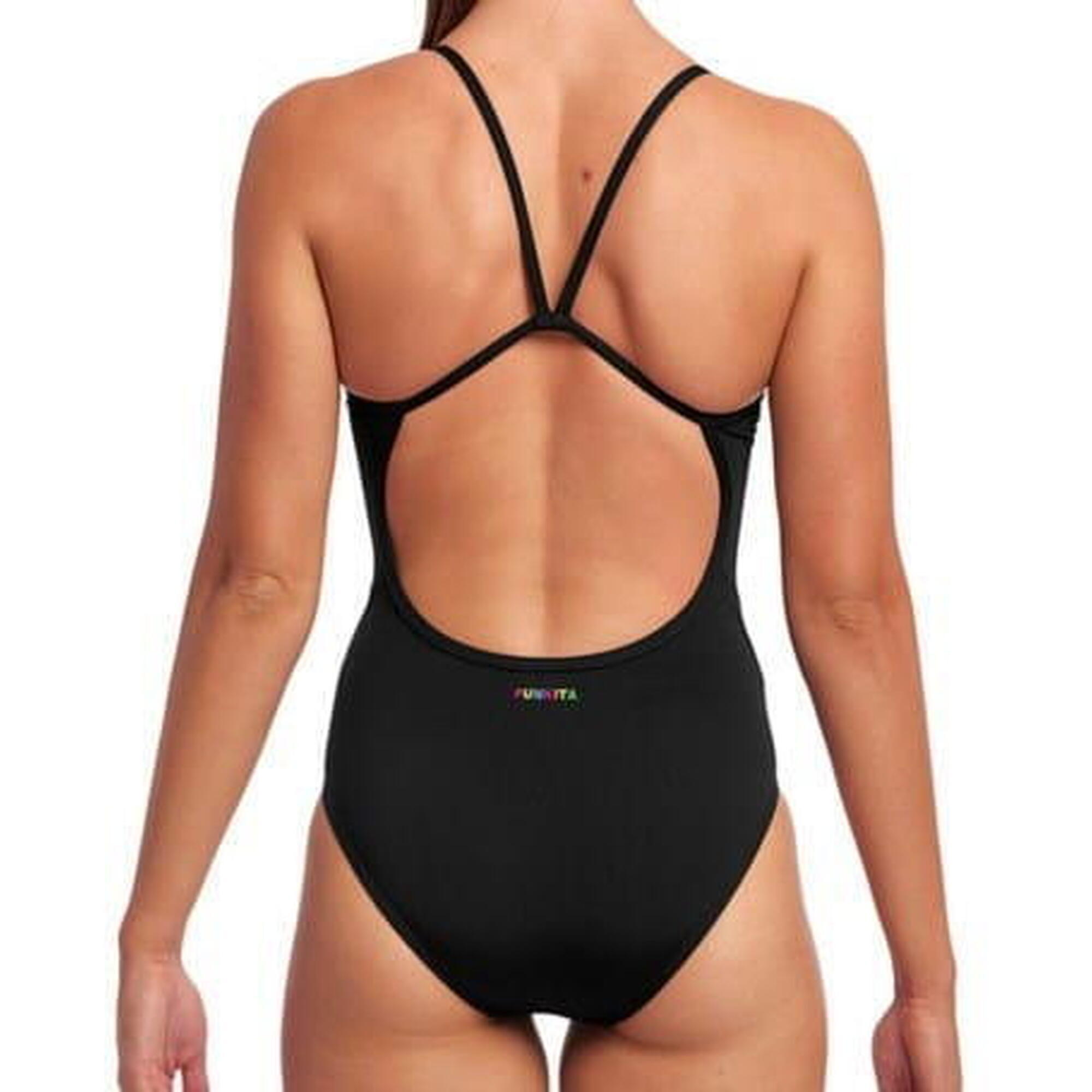 Funkita STILL BLACK - damski kostium do pływania Single Strap