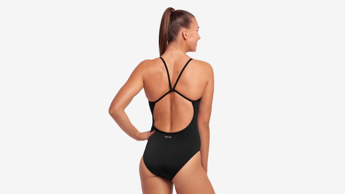Funkita STILL BLACK Single Strap - damski kostium do pływania 5/7