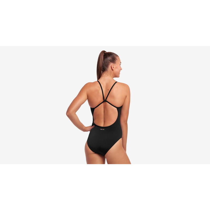 Funkita STILL BLACK - damski kostium do pływania Single Strap