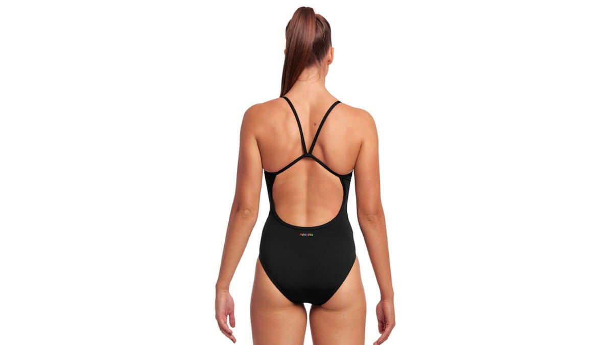Funkita STILL BLACK Single Strap - damski kostium do pływania 4/7