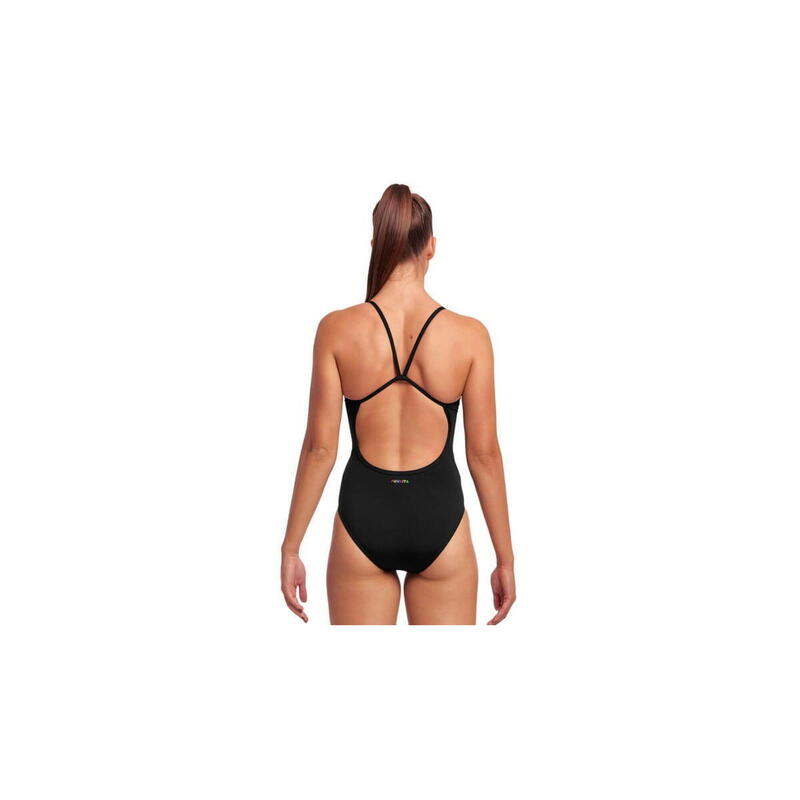 Funkita STILL BLACK - damski kostium do pływania Single Strap