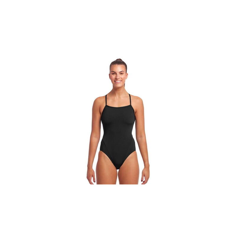 Funkita STILL BLACK - damski kostium do pływania Single Strap