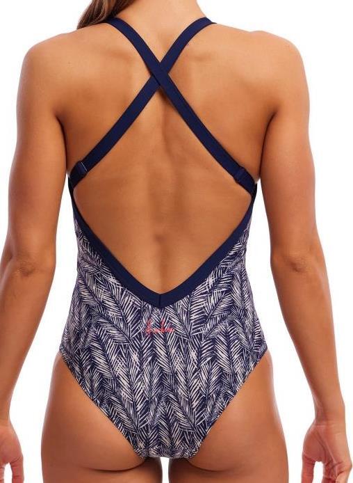 Damski strój do pływania Funkita Pressure Palm - Sky Hi