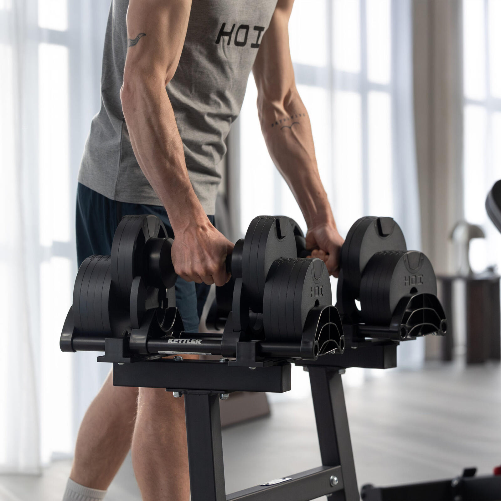 Nastavitelné činky Kettler Hoi Vario Dumbbells 220 20 kg 5/5