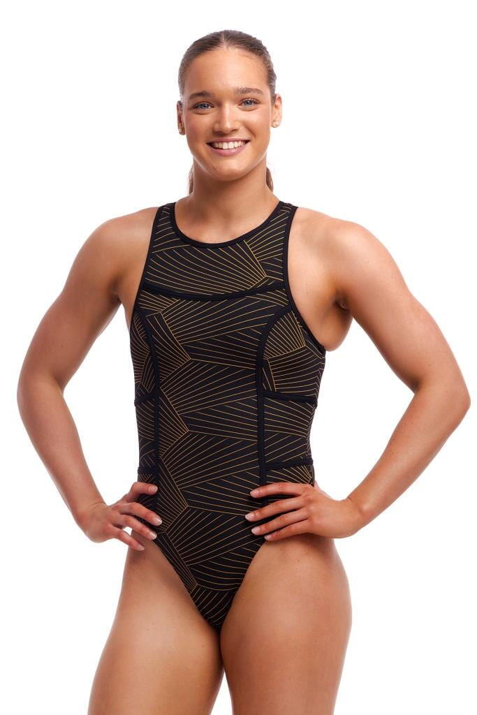Strój pływacki Funkita Gold Weaver Hi Flyer zapinany na suwak 3/7