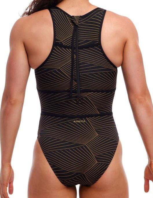 Strój pływacki Funkita Gold Weaver Hi Flyer zapinany na suwak 2/7