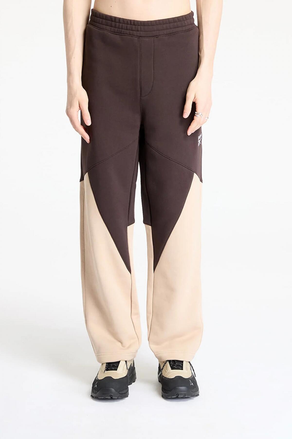 Pantalons Reebok Modèle Wide Leg Ft Unearthed Pants Unisex Couleur Marron 5/5