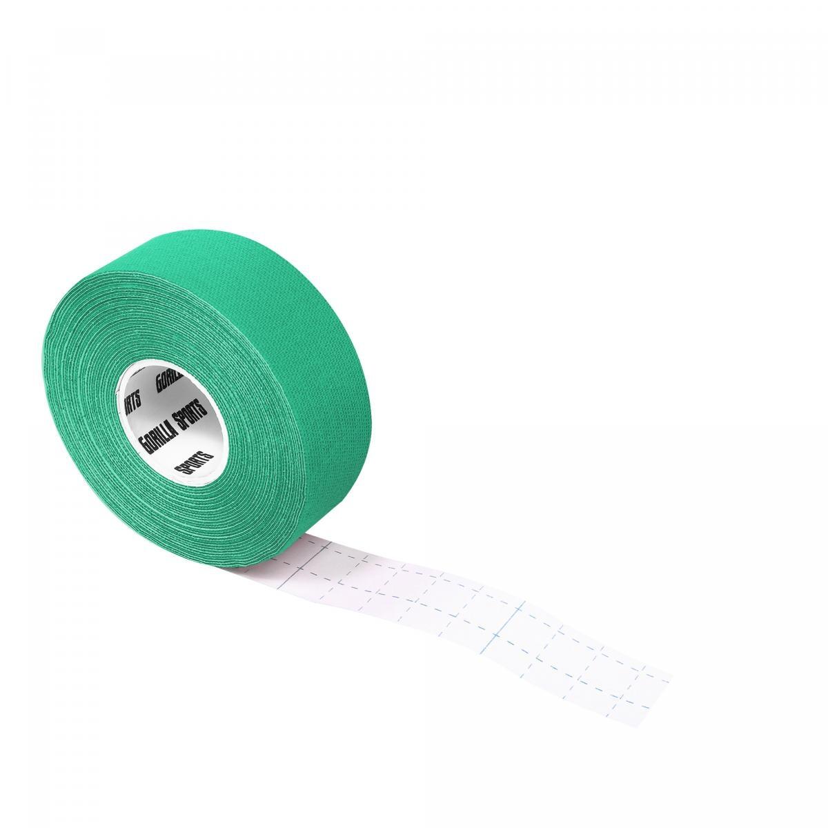 Taśma kinezjologiczna  Gorilla Sports 2,5 cm zielona 3/4