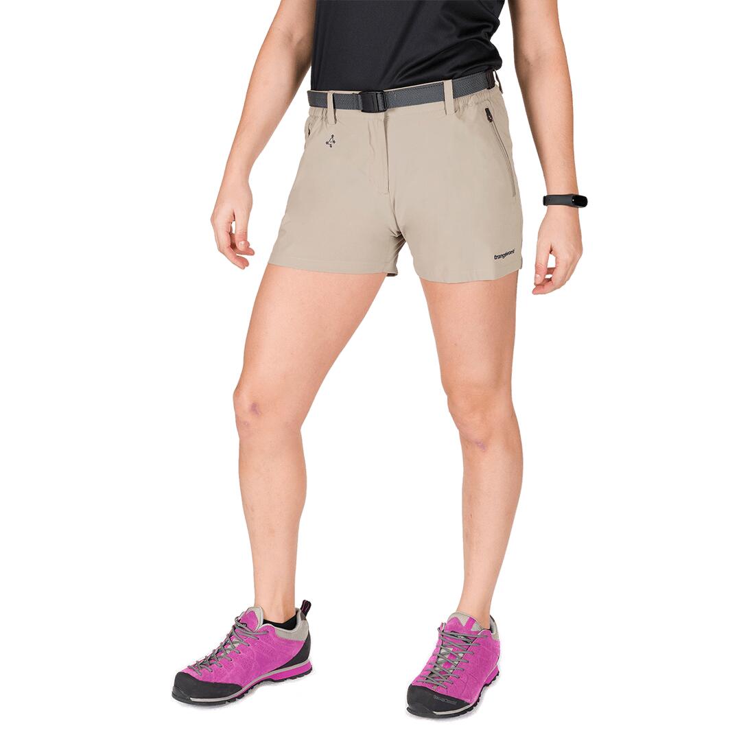Pantalones cortos para Mujer Trangoworld Kumo Gris protección UV+30 2/4
