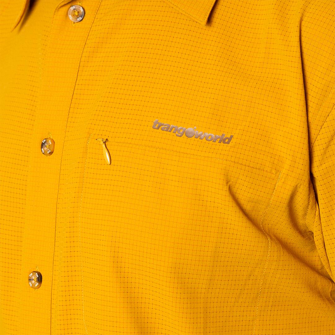 Camisa mangas cortas para Hombre Trangoworld Esera vn Amarillo/Gris protección 5/5