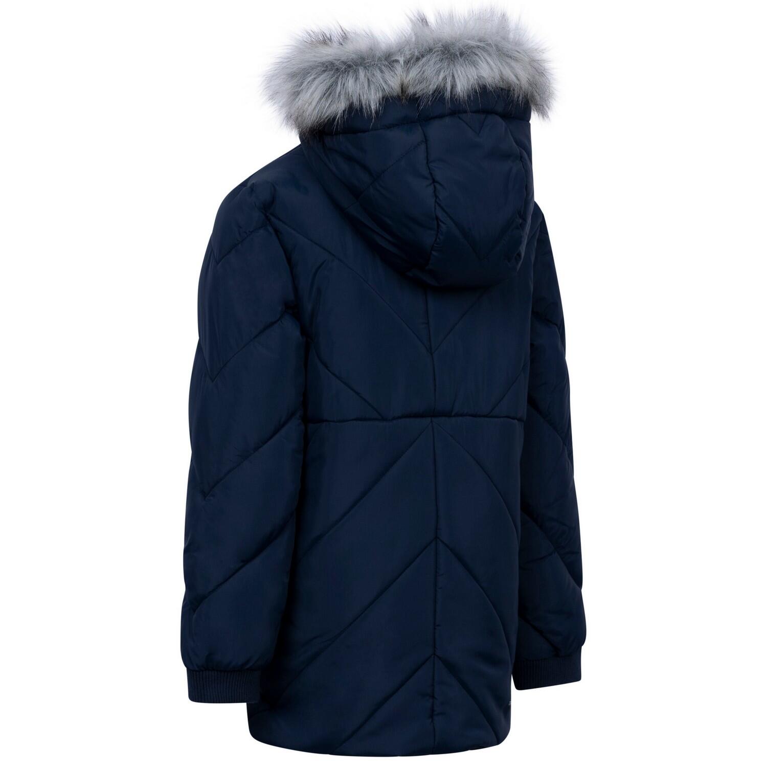 Veste Rembourrée À Capuche Duveteuse BUNTEE Fille (Bleu Marine) 2/4