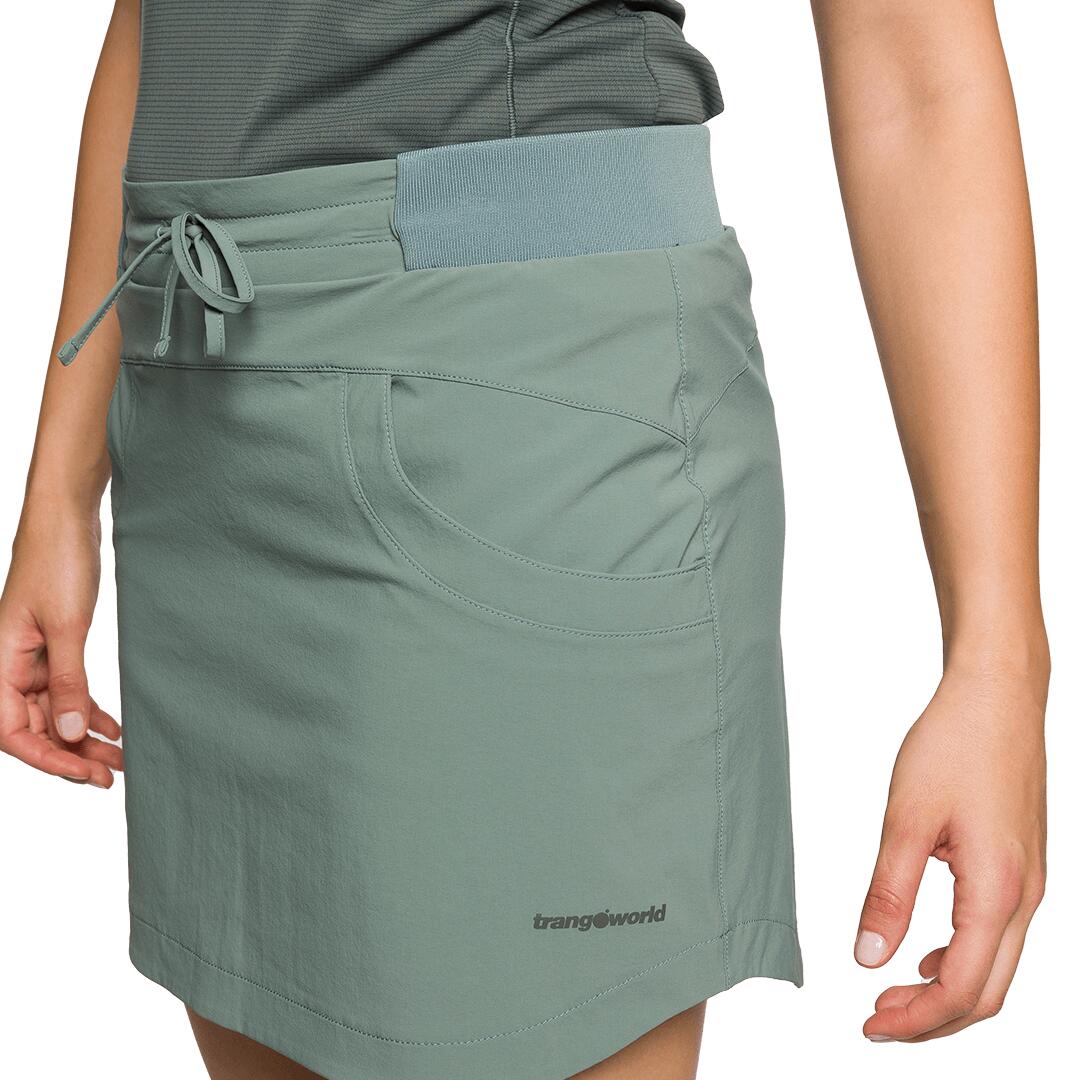 Falda para Mujer Trangoworld Nantes sf Verde/Negro 4/5
