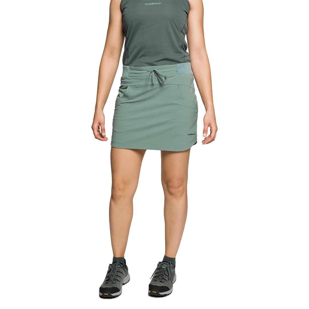 Falda para Mujer Trangoworld Nantes sf Verde/Negro 2/5