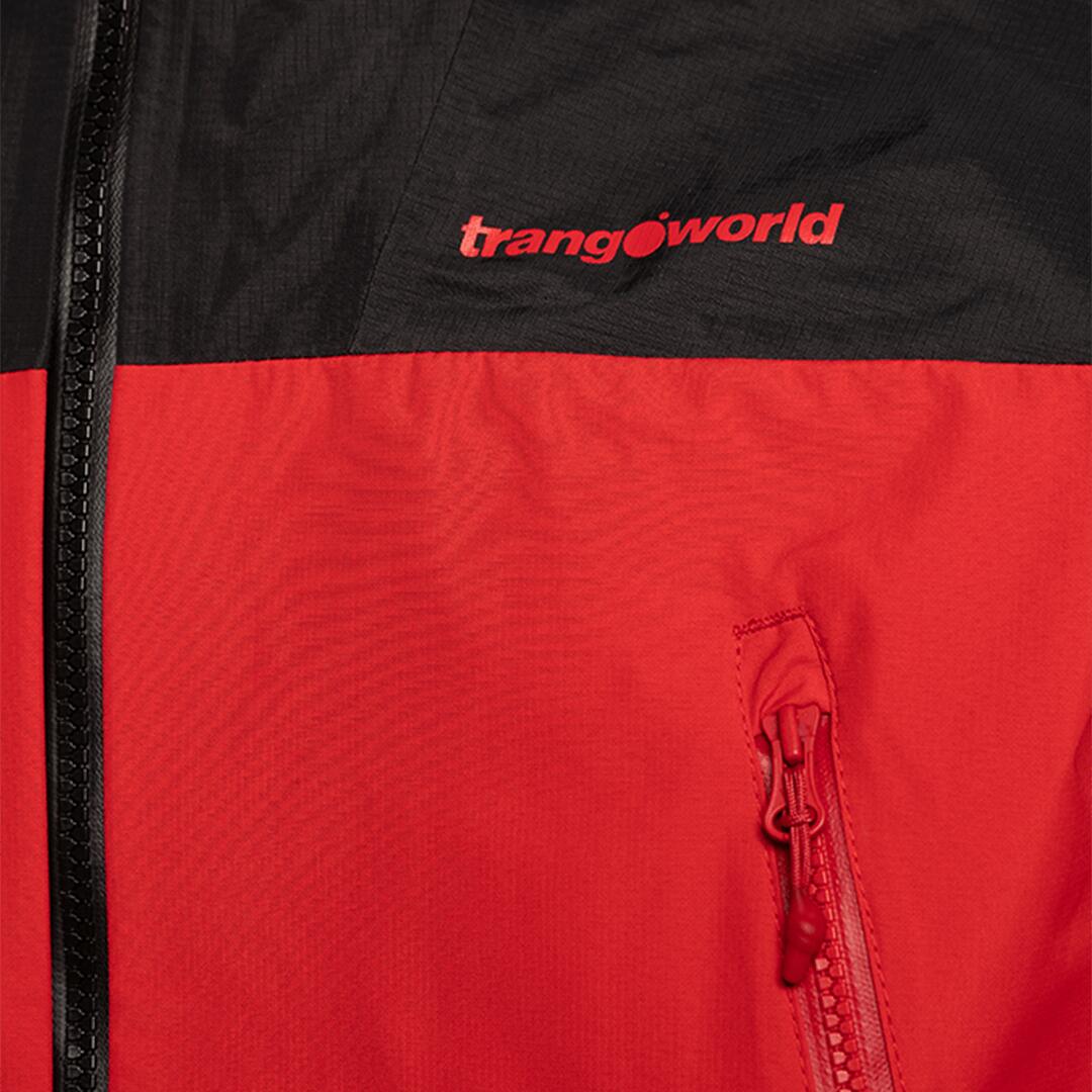 Chaqueta para Hombre Trangoworld Lunkho Rojo/Negro Impermeable 3/3