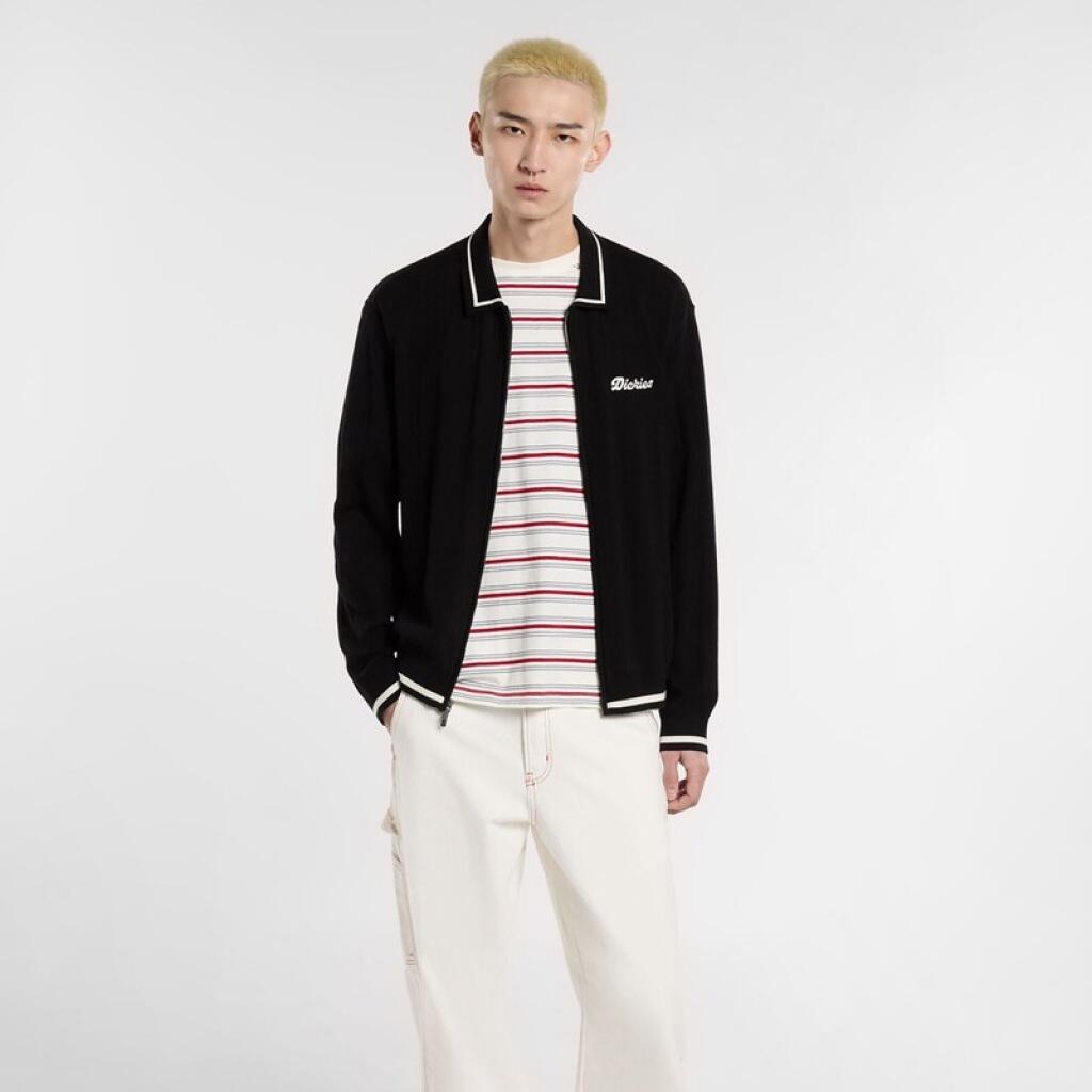Veste Dickies Modèle Lewistown Fz Cardigan Couleur Noir 4/5
