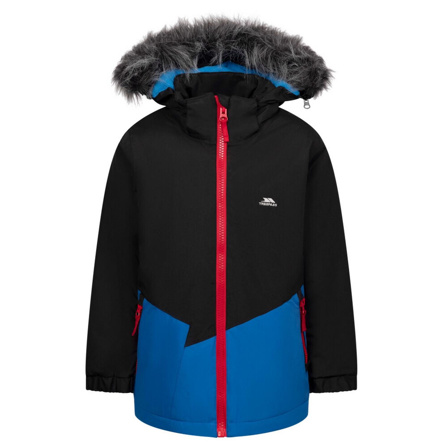 Trespass - Manteau Imperméable Deen Garçon (noir) - Veste - Noir - Decathlon