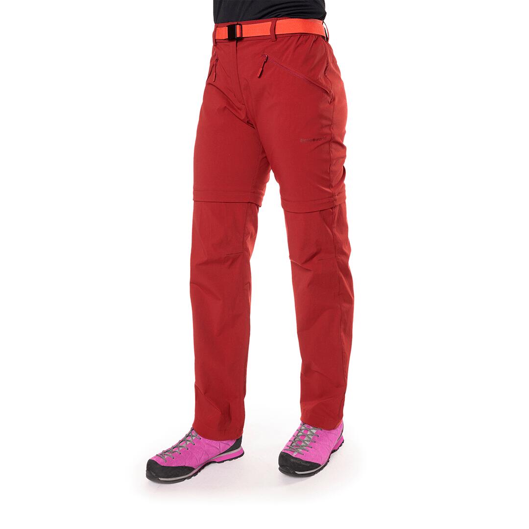 Pantalón para Mujer Trangoworld Buhler vn Rojo protección UV+30 3/5