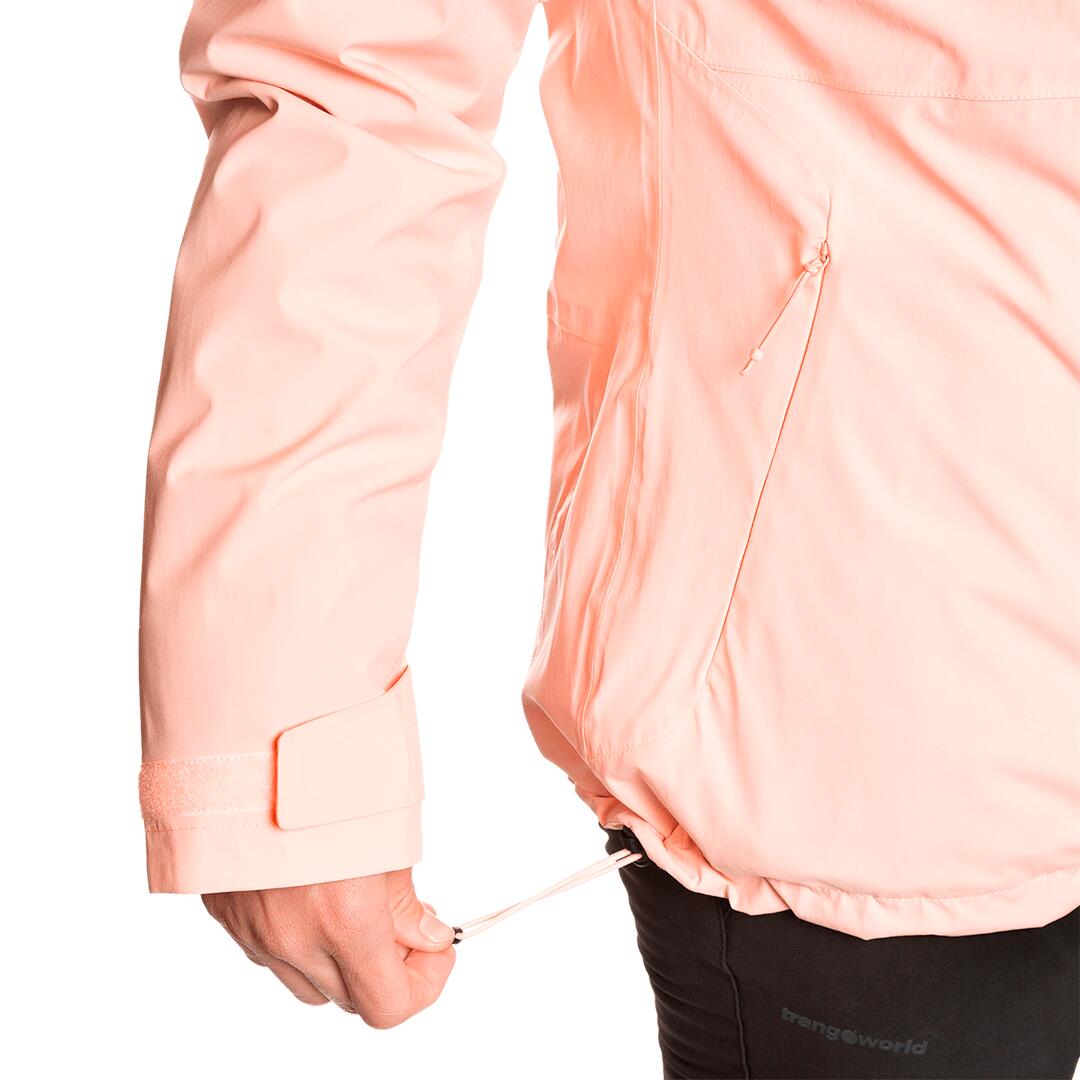 Chaqueta 3 en 1 para Mujer Trangoworld Bruket complet Rosa/Marrón Impermeable 6/7