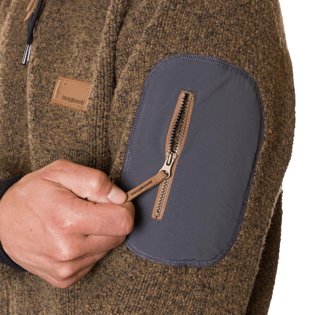 Forro polar para Hombre Trangoworld Tindaya Marrón/Gris 4/6