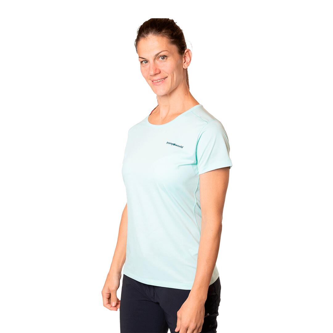 Camiseta para Mujer Trangoworld Rjavina Azul protección UV+30 3/5
