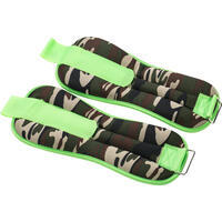BANDES LESTÉES POUR POIGNETS OU CHEVILLES | COLORIS CAMO/FLUO | POIDS AU CHOIX