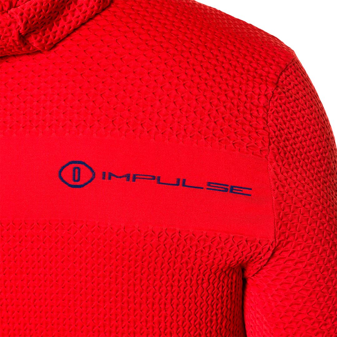 Sudadera de Trail Running para Hombre Trangoworld Tromso Rojo/Azul 4/5