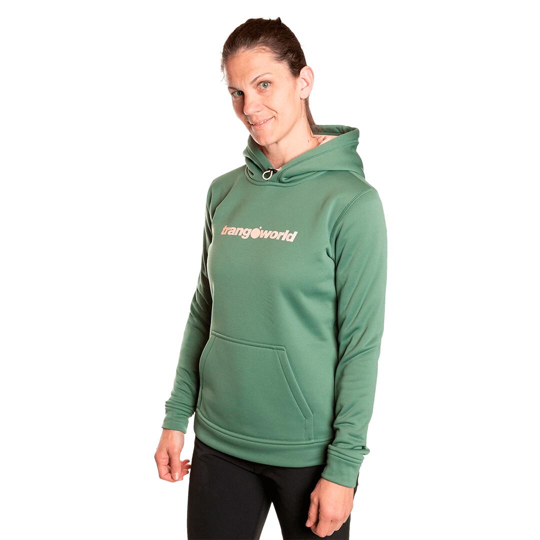 Sudadera para Mujer Trangoworld Poppi Verde/Rosa 3/6