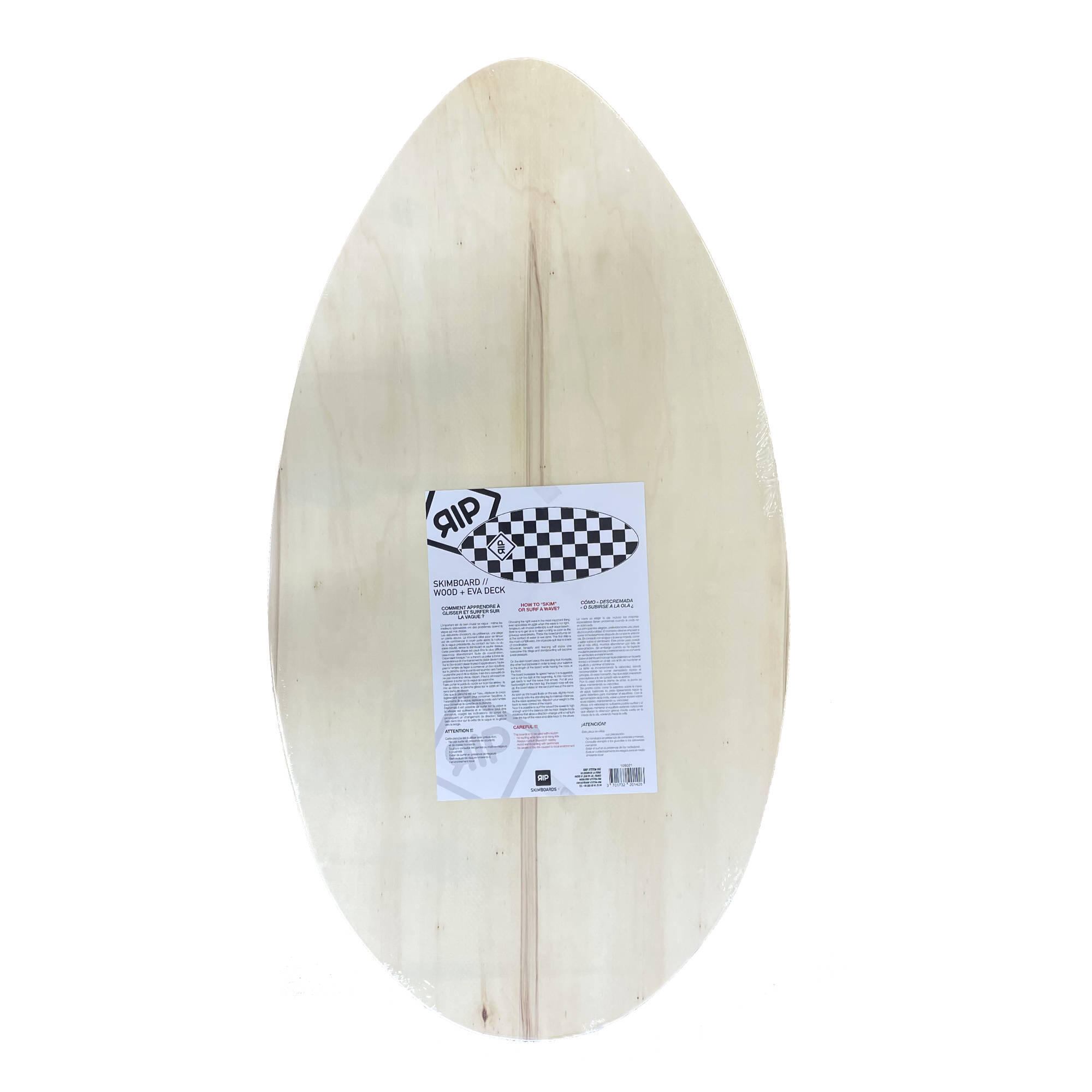 RIP Skimboards – Holz-/EVA-Skimboard – Checker – 41" Zoll 3/5