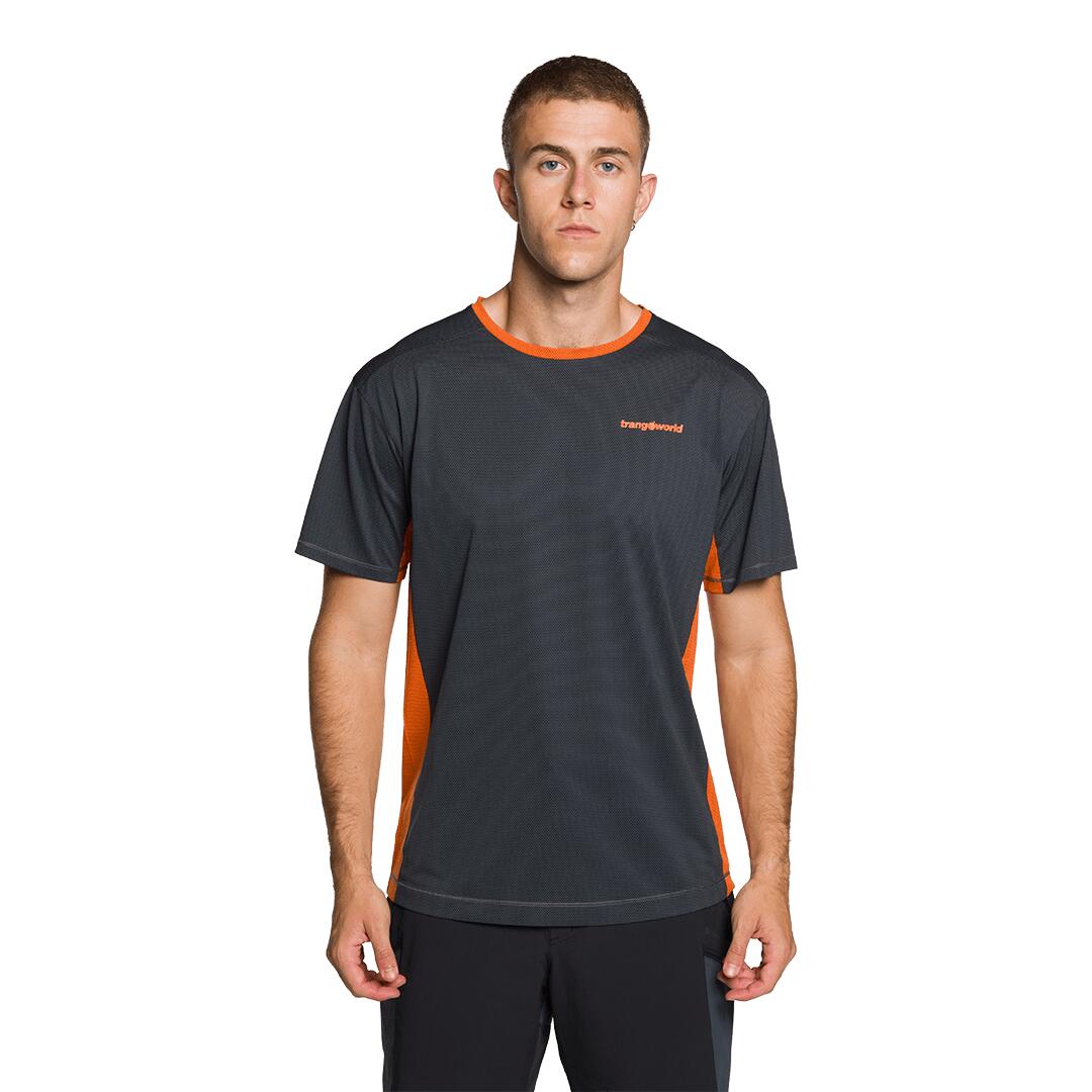 Camiseta para Hombre Trangoworld Ritsem Gris/Naranja 2/4