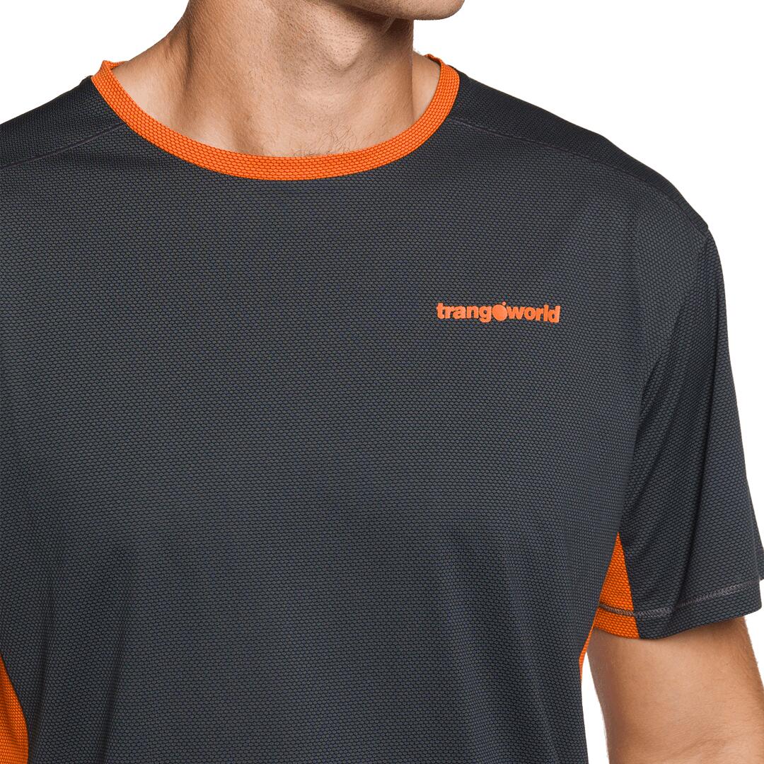 Camiseta para Hombre Trangoworld Ritsem Gris/Naranja 4/4