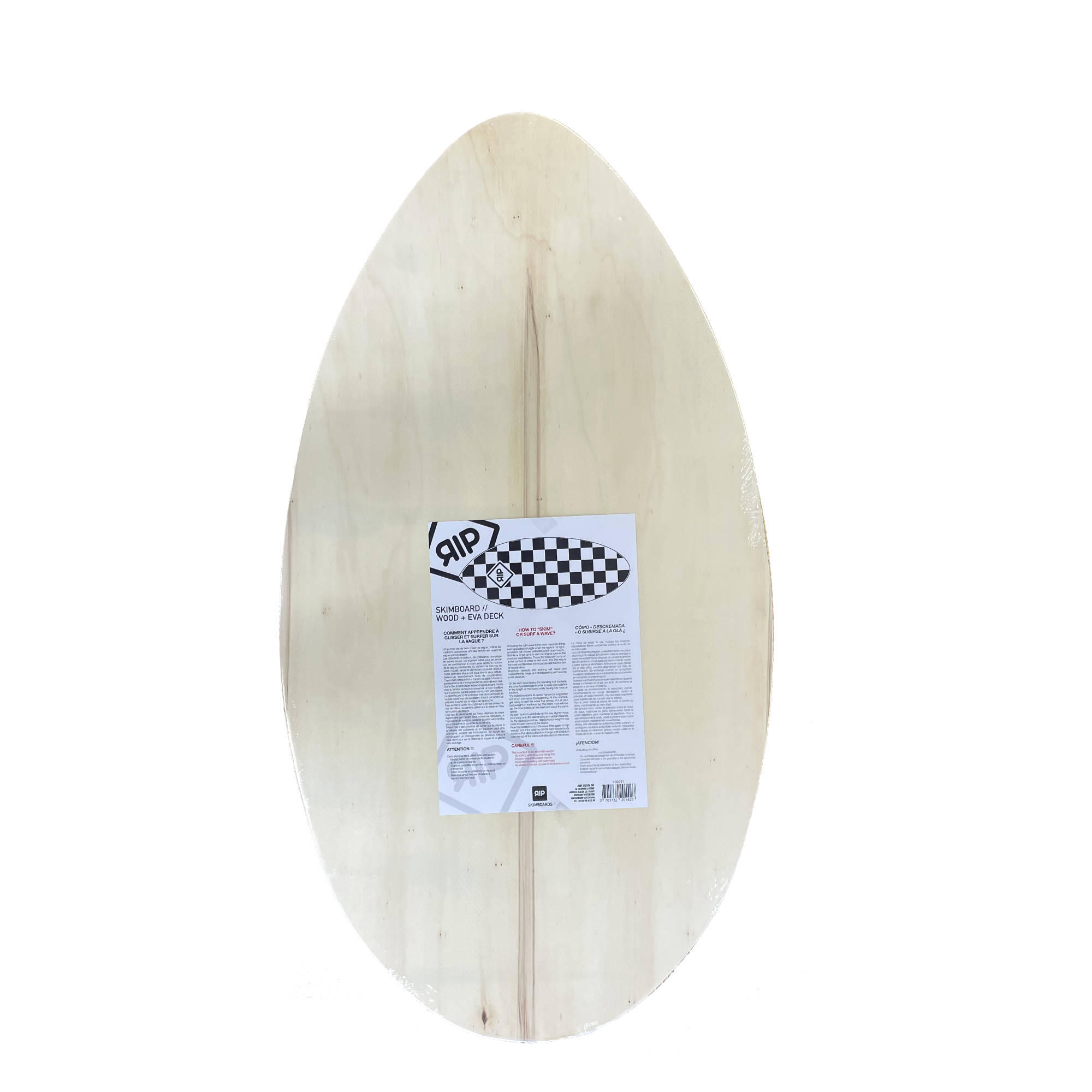 RIP Skimboards - Wood / EVA Skimboard - Checker - 37" inch 3/5