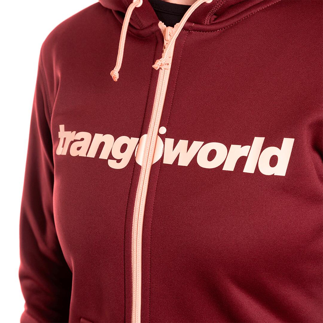 Sudadera con cremallera para Mujer Trangoworld Liena Marrón/Rosa 5/6