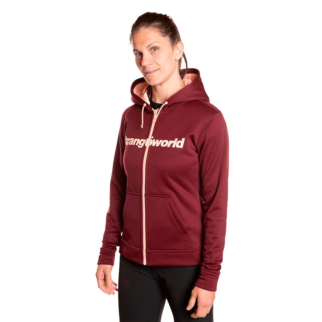Sudadera con cremallera para Mujer Trangoworld Liena Marrón/Rosa 3/6