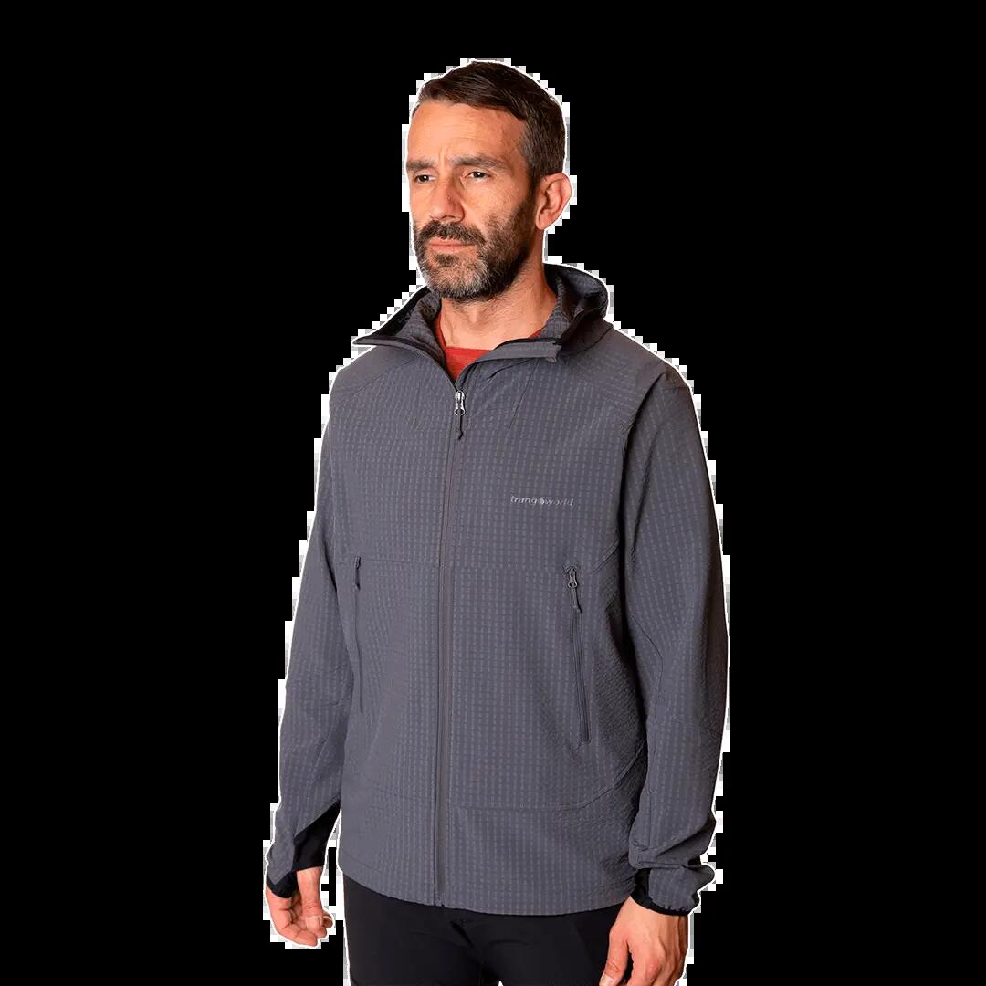 Softshell para Hombre Trangoworld Chamar Gris/Negro 3/7