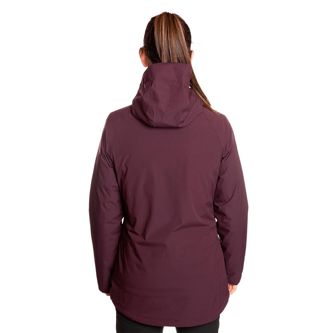 Chaqueta 3 en 1 para Mujer Trangoworld Bruket complet Marrón Impermeable 4/7