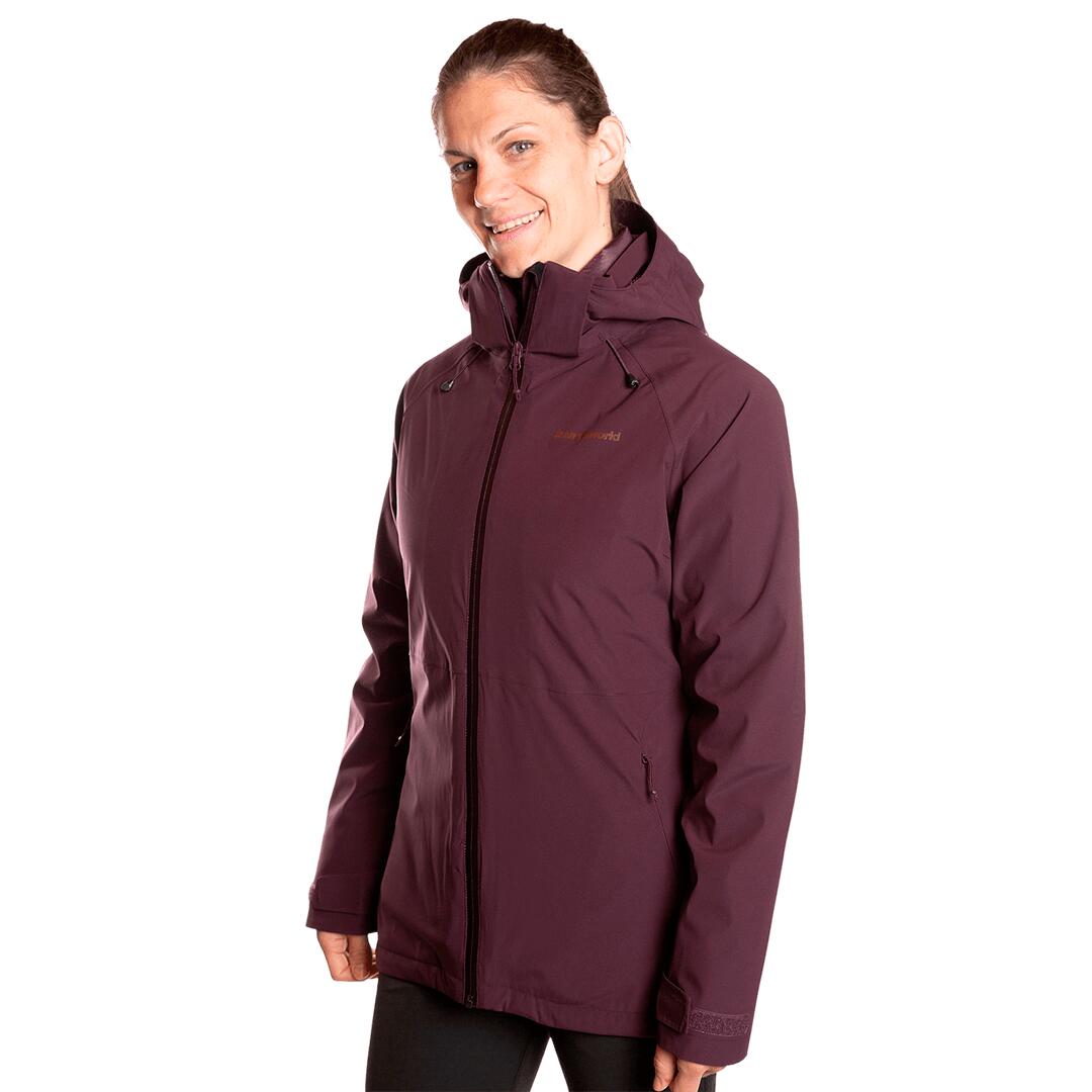 Chaqueta 3 en 1 para Mujer Trangoworld Bruket complet Marrón Impermeable 3/7