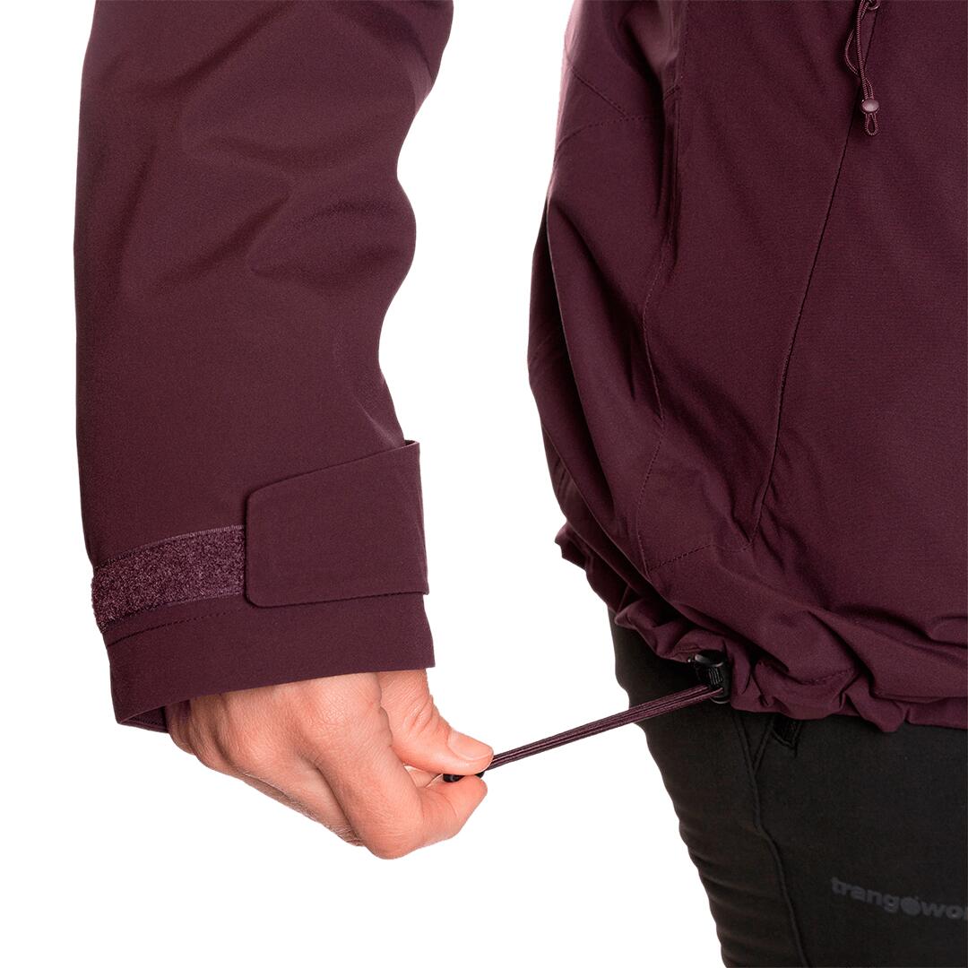 Chaqueta 3 en 1 para Mujer Trangoworld Bruket complet Marrón Impermeable 6/7