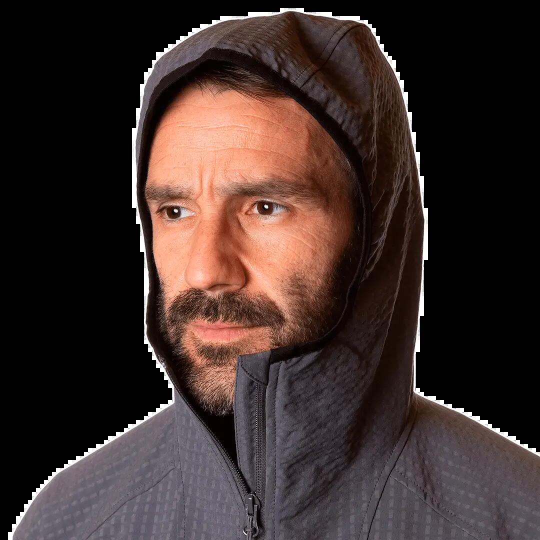 Softshell para Hombre Trangoworld Chamar Gris/Negro 6/7