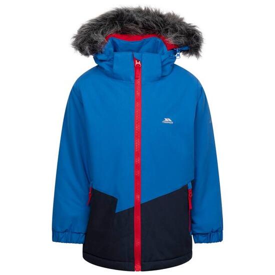 Manteau Imperméable Avec Capuche À Bord Duveteux Amovible DEEN Garçon (Bleu)