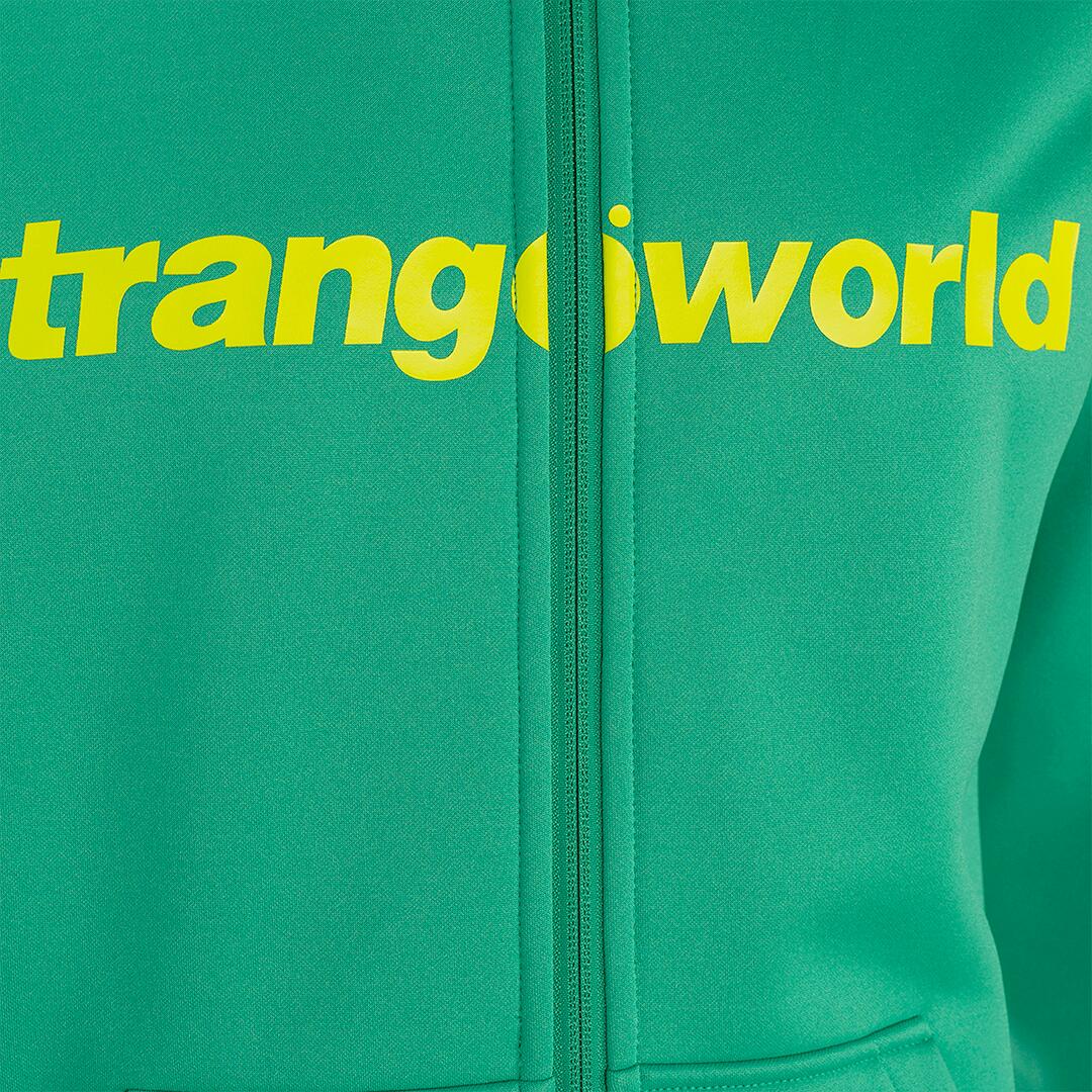 Sudadera con cremallera para Hombre Trangoworld Ripon Verde/Amarillo 2/6