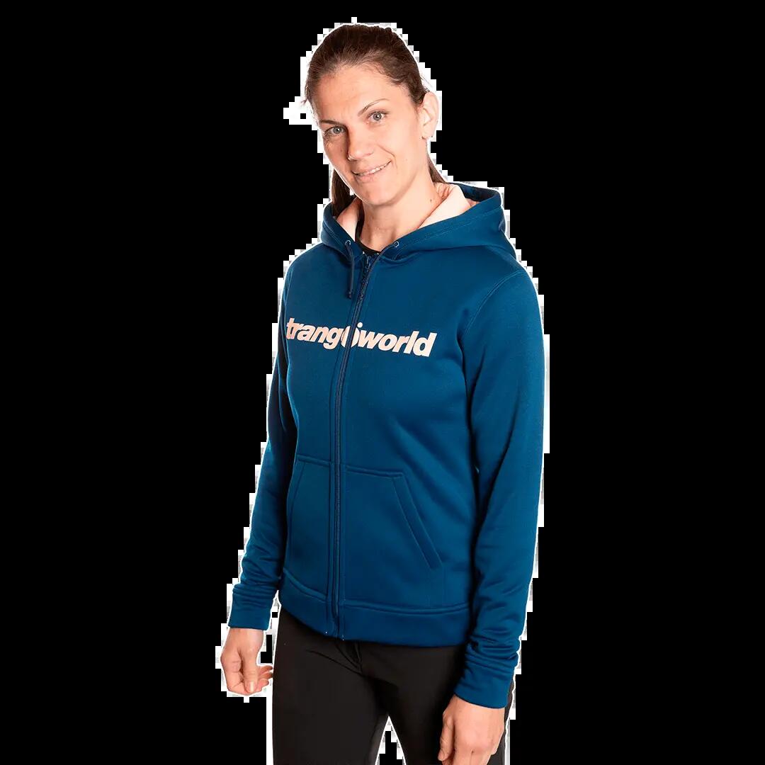 Sudadera con cremallera para Mujer Trangoworld Liena Azul/Rosa 3/6