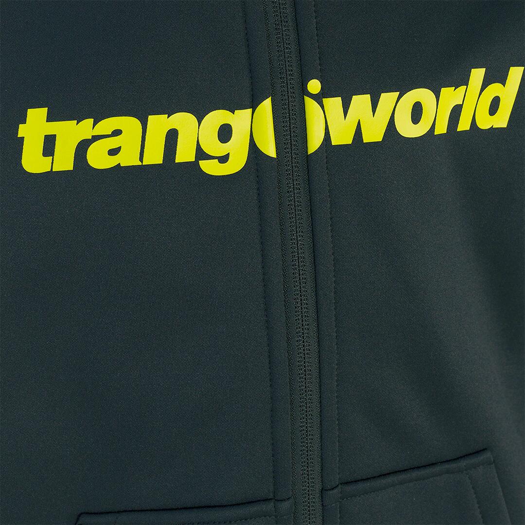 Sudadera con cremallera para niños Trangoworld Oby Negro/Amarillo 2/2