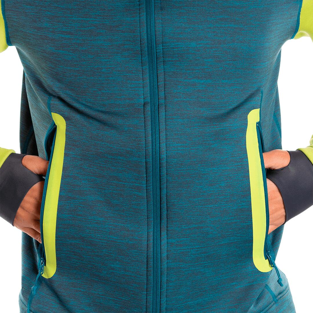 Forro polar para Hombre Trangoworld Rondas vd Azul/Verde/Gris 6/7