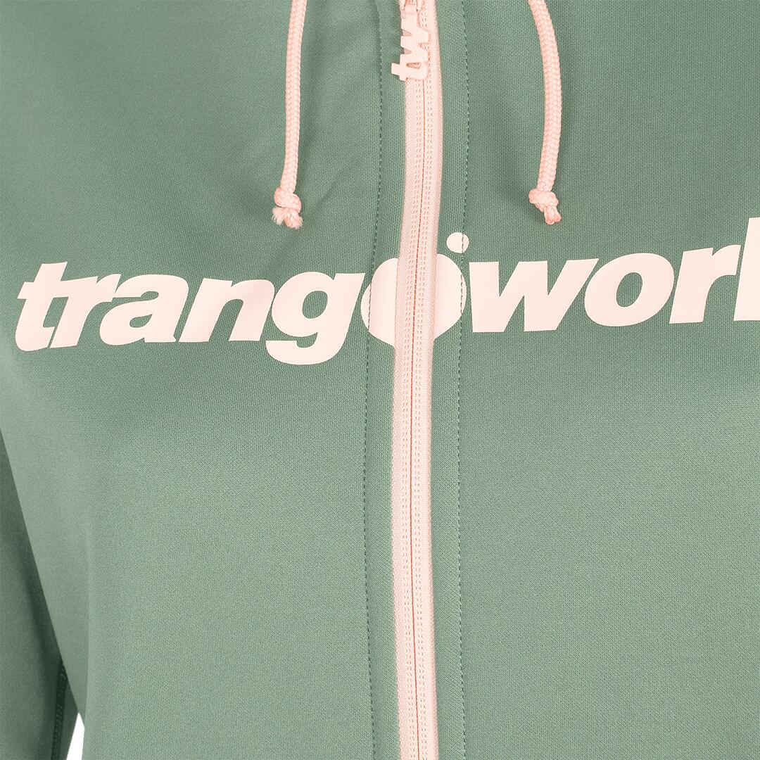 Sudadera con cremallera para Mujer Trangoworld Liena Verde/Rosa 2/6