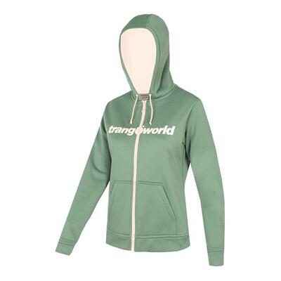 Sudadera con cremallera para Mujer Trangoworld Liena Verde/Verde