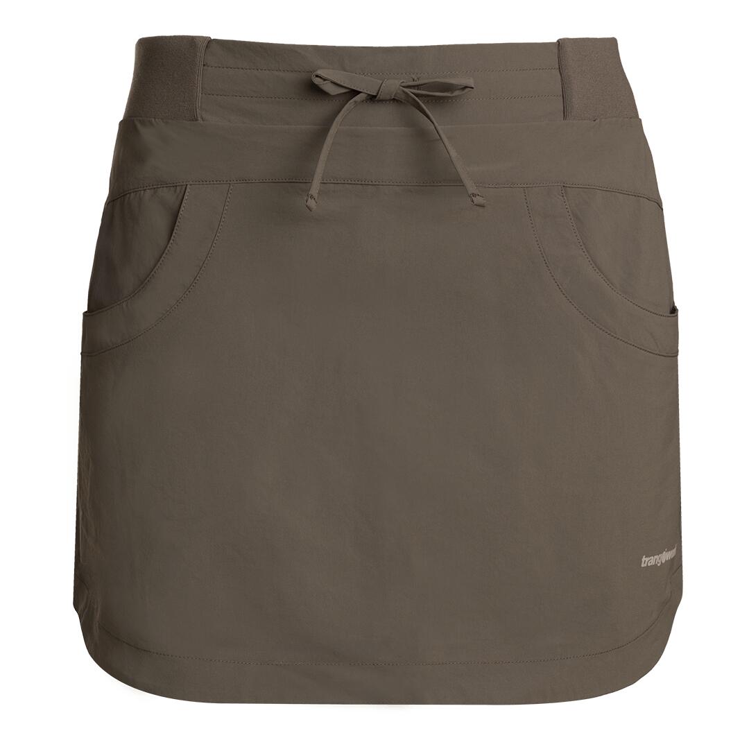 TRANGOWORLD Falda para Mujer Trangoworld Nantes sf Marrón/Negro protección UV+50